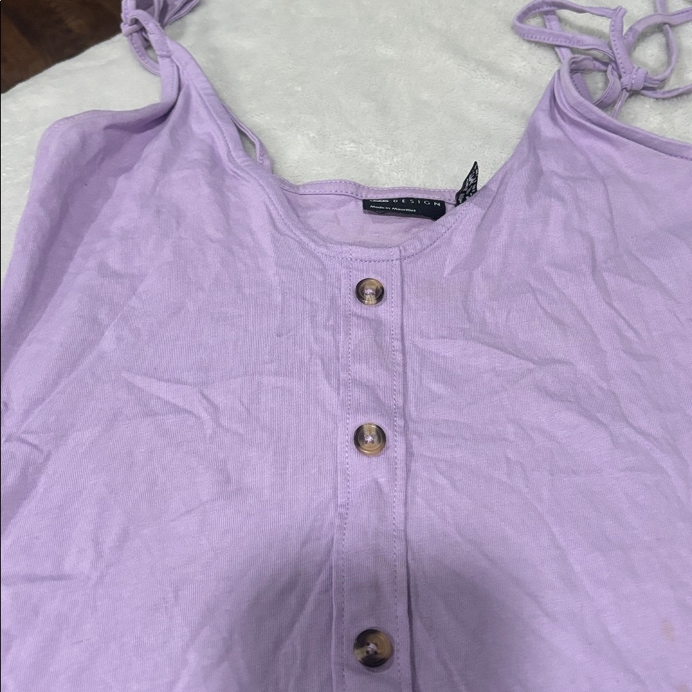 ⭐️ 2/$10 - ASOS Lavender Button-Down Dress - Picture 3 of 4
